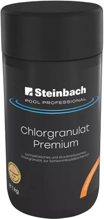 Steinbach Chlorgranulat Premium Poolchemie, 1 L, weiß, 9.6 x 9.6 x 20.05 cm