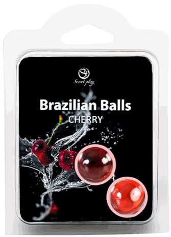 Secret Play 2 Brazilian Balls con Aroma de Frutas Cereza - 1 Pack