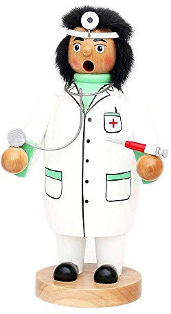 Wichtelstube-Kollektion Räuchermännchen Räuchermann Arzt Räucherfigur 20cm