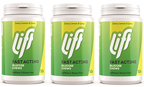 Gluco Tabs Zesty Lemon & Lime 50 Tabs 200g Fast Acting Glucose Glucotabs Tablets (3)
