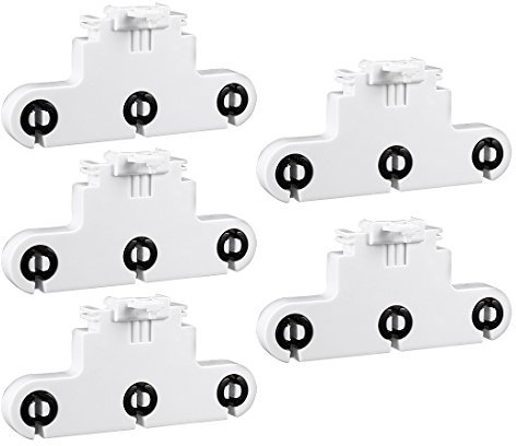 sourcing map 5Stk Leuchtstofflampe Halter Adapter 2A T8 Triple Light Socket G13 Sockel de