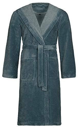 Vossen Damen & Herren Bademantel Lynn cadet blue S