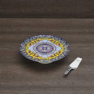 Henriette Alzata Torta con Pala in Porcellana Collezione Trinacria DIAM. 32 D17334