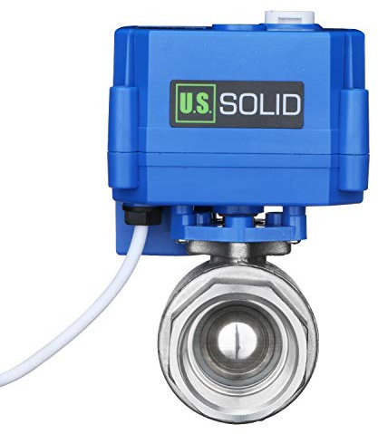 U.S. Solid Motorkugelhahn mit Manueller Funktion-1 Edelstahl, 2 Wege DN25 Elektrische Zonenventil, 9-24V AC/DC, 2 Drähte, Automatische Rückkehr NC