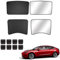 topfit para Tesla Model 3 Sombrilla Coche Techo Solar Ventana de protección contra Rayos UV Sombrillas Techo de Vidrio Plegable Sombrilla para el Model 3 2021-2025