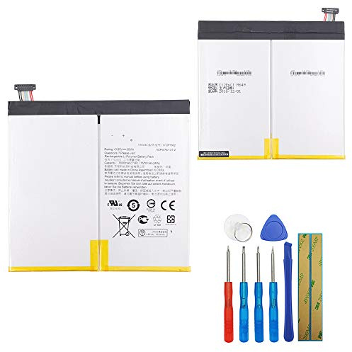 E-yiiviil Ersatzakku C12P1602 Compatible with ASUS ZenPad Z10 Z500M P001 ZT500KL 3S 10 Z500KL with Tools
