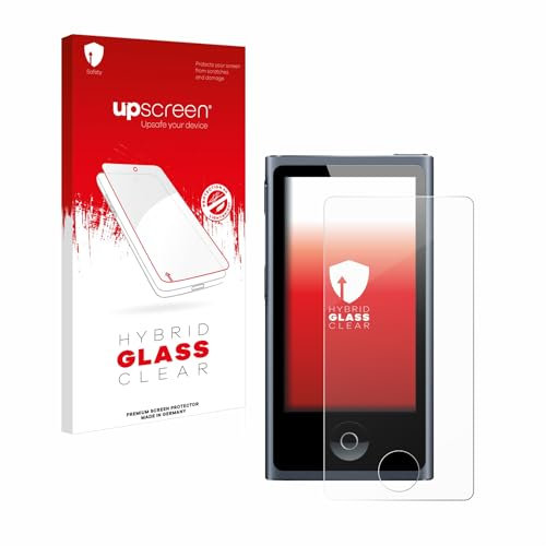 upscreen Schutzglas für Apple iPod nano 2012 (7. Gen.) Schutzfolie, Glas-Folie [Klar, 9H Panzerschutz, Anti-Fingerprint]