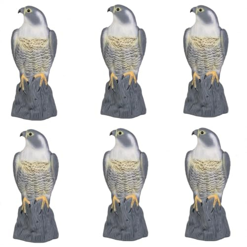 rg-vertrieb Taubenschreck Vogelscheuche Taubenabwehr Dekofigur Vogelabwehr Vogel Falke Garten Figur (6 Stück)