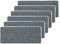 Astra Fußmatte innen Silber Schmutzfangmatte rutschfest – Stufenmatten 25x60 cm 6er Set Treppenmatten wasserabweisend – Rib Line Fußabtreter