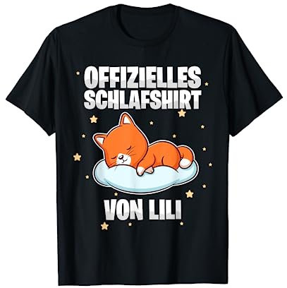 Offizielles Schlafshirt von Lili - Personalisiert T-Shirt