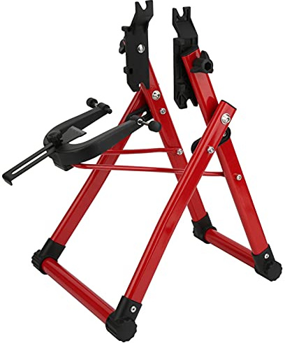 Alomejor Aluminium Fahrradst?nder Rot - Verstellbarer Zentrierst?nder f¨¹r Fahrradreparatur & Wartung, Stabiler Heimgebrauch Support mit H?henanpassung, Fahrradhalterung f¨¹r Werkstatt und Garage