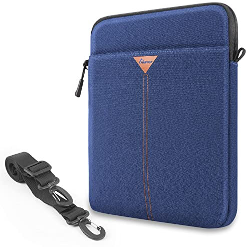 SIMTOP Bag iPad para 12,9 Pulgadas,Bolsos de Hombro con Bolsillos de Almacenamiento,Compatible con iPad Air 2023 iPad 10 generación Bolsa,Bolsa para Tableta para Hombres (Azul)