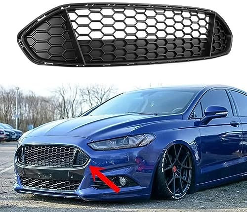 LTSRLL Auto Front Kühlergrille für Ford Fusion Mondeo 2013 2014 2015 2016, Frontstoßstange Radiator Kühlergrille Mittelnetz Grilles Racing Grill, AutoZubehör