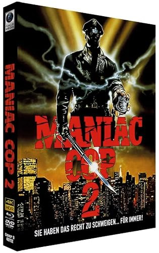 BR+DVD Maniac Cop 2 - 3-Disc Mediabook UHD HDR10 BD DVD (Cover D) lim. auf 1.200