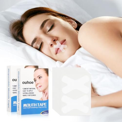 Mouth Tape for Sleeping 240 Pcs Mundpflaster Schlafen Mundkleber Nachts Mund Tape Schlaf Schnarchpflaster Sleep Tape für Besseren Schlaf und Atmung