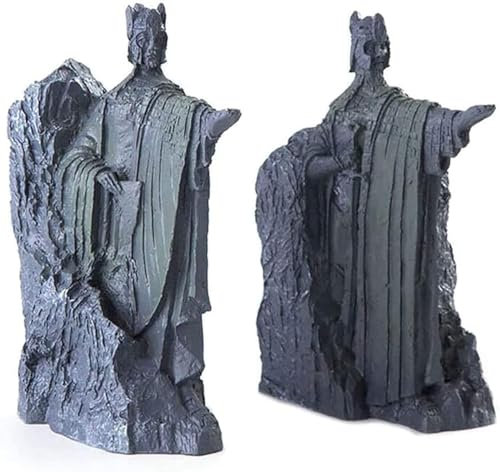 UHGFIMP Serre-Livres du Seigneur des Anneaux Hobbit, Serre-Livres décoratifs, Bouchon de Livre Robuste, Statue en résine, décoration, séparateurs de Livres antidérapants, étagères