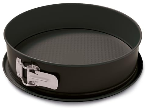 Formegolose™, Tortiera apribile 1 fondo Ø 24 cm, Fondo Salvagoccia, Acciaio con rivestimento antiaderente, Nero