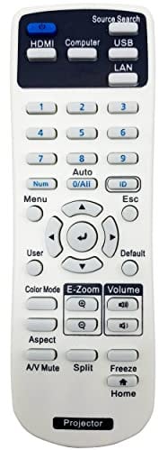 Leankle Remote Controller for Epson Projectors EB-760W, EB-760Wi, EB-770F, EB-770Fi, EB-775F, EB-810E, EB-815E, EB-L210SF, EB-L210SW, EB-L210W, EB-L260F, EB-L265F