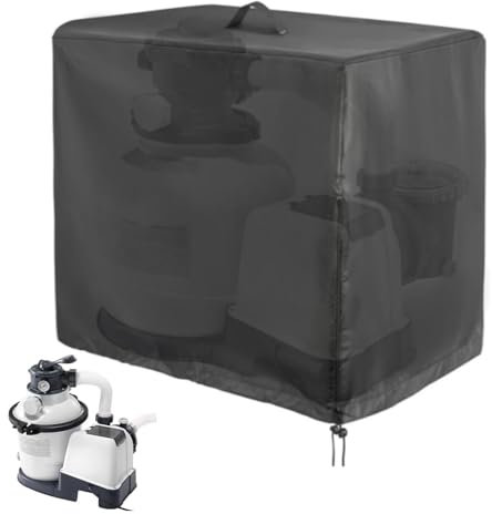 Collect Light wasserdichte Sandfilteranlage Abdeckung für INTEX Krystal Clear Poolpumpe,420D Oxford Poolpumpe Abdeckung,Sandfilterpumpe für Pool Abdeckung, Pool Sandfilteranlage Abdeckung