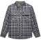 SwissWell Chemise Enfant à Carreaux Manche Longue Garçon en Flanelle Boutonnée T-Shirt Classics Sweat Shirt Beige-Bleu XXL