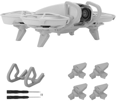 Drohne Gimbal Bumper für DJI Neo, Gimbal Bumper Guard Faltbares Fahrwerk, 3D gedruckt (Grau)