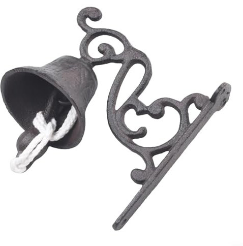 Dekorative Glocke aus Eisen mit einem kreativen Vogel-Design-Element (B)