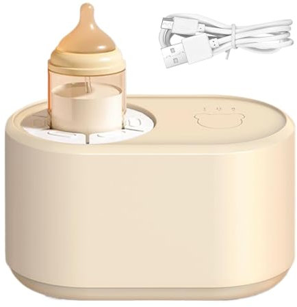 Krmoau Shaker à lait électrique pour bébé - Shaker automatique pour biberon - Chauffe-biberon à température constante - Mixeur silencieux pour lait en poudre mélangée
