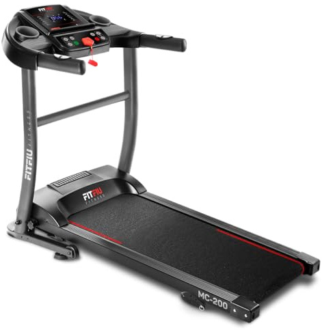 FITFIU Fitness MC-200 - Cinta de correr Plegable, 14 km/h, 1500 W, superficie de carrera 40x110cm, pulsómetro, 12 programas (Reacondicionado)