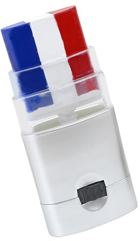 Maquillage Rouge, Blanc Et Bleu | Maquillage Drapeau Français | Maquillage Lavable 3 Couleurs, Motif Drapeau National | Maquillage Arc-en-ci-el