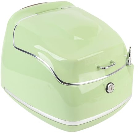 CFTGIW 38L Motorrad-Gepäckaufbewahrung Topcase, Wasserdichtes ABS-Material, Universelle Passform für Motorräder, Roller, mit Grundplatte mit Schlüsselschloss (Green)