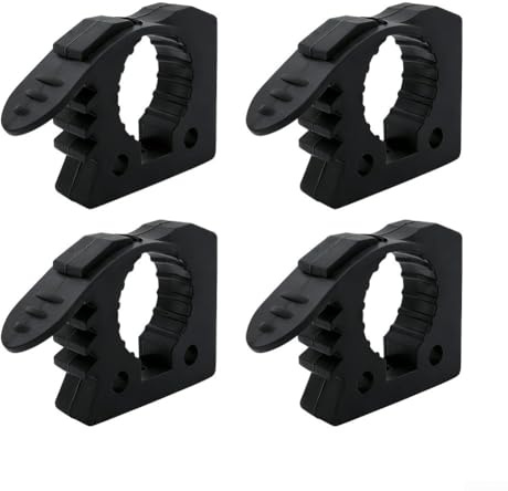 Lot de 4 clips de fixation pour pelle, réglable et antidérapant en caoutchouc pour UTV, remorques de course, véhicules, bateaux, trains et camions