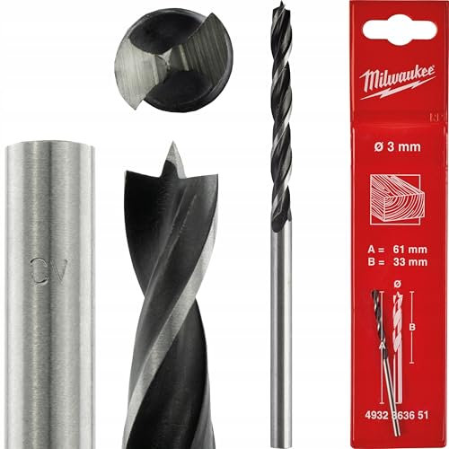 Milwaukee – -Spiralbohrer für Madeira 3 x 60