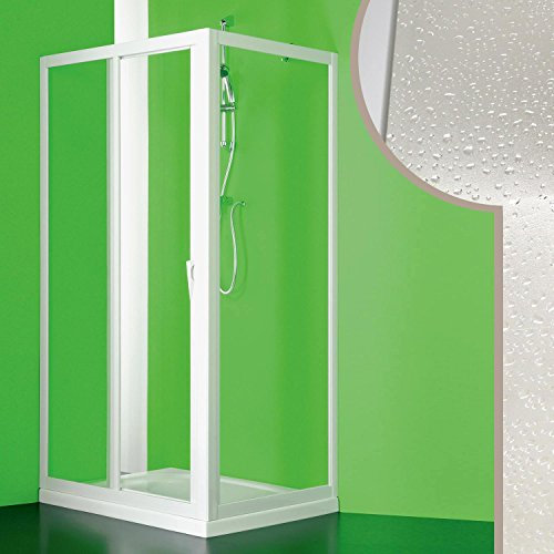 Cabine douche 90x110 CM en acrylique mod. Mercurio avec ouverture centrale