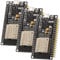 AZDelivery 3x Scheda di Sviluppo ESP32 NodeMCU WiFi CP2102 - Compatibile con Arduino - ESP32 WROOM - WiFi Dual-Mode a 2,4 GHz e Bluetooth WiFi - eBook Incluso