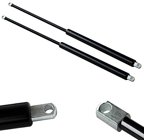 Melko Lot de 2 vérins à gaz universels en acier 45 pour remorques, volets, charnières de porte, armoires, coffres et de nombreux autres projets, 750 N