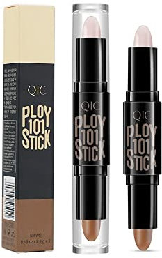 Doppelkopf Concealer Konturstift, Hochglanzstift, Makeup Doppelend Highlightprofil