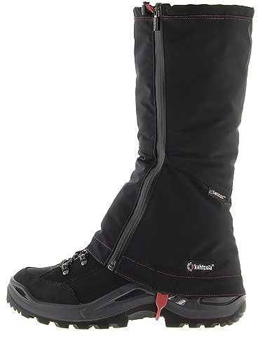 Kahtoola LEVAgaiter Tall GTX Gamaschen, wasserdichter Gore-TEX Schuh- & Stiefelschutz für Bergsteigen, Off-Trail Wandern bei Schlamm, Schnee & Eis