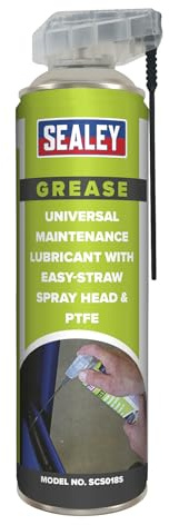 Sealey Universal Maintenance Lubricant with Easy-Straw Spray Head & PTFE 500ml - SCS018S