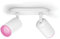 Philips Hue White & Color Ambiance Fugato 2er Spot weiß 2x350lm, dimmbar, 16 Mio. Farben, steuerbar via App, kompatibel mit Amazon Alexa (Echo, Echo Dot), alte Generation
