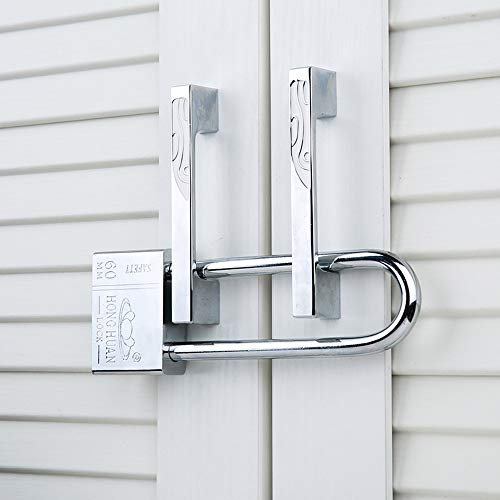 Cadenas à anse longue avec 4 clés de 60 mm, étanche, antirouille, multifonctionnel, pour porte, armoire, tiroir