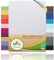 leevitex® Spannbettlaken 120x200cm - 130x200cm | Spannbetttuch Bettlaken | 100% Jersey Baumwolle | Matratzenhöhe bis 25 cm | Ökotex | Weiß