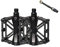 Free-fly Fahrradpedal – Aluminium-Kugellager, Fahrradpedale mit 16 Anti-Rutsch-Pins – leichte Plattformpedale – universelles 9/16-Zoll-Fahrradpedal für Mountainbike, BMX, MTB, Rennrad (schwarz)