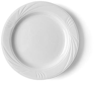 Holst Porzellan LUB 019 - Platos llanos de 19 cm, forma en relieve Lubin, 6 unidades, porcelana