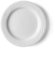 Holst Porzellan LUB 019 Piatti Piani 19 cm a Rilievo Lubin, 6 unità, Porcellana, Bianco