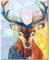 Fuumuui Peinture par Numéros Adultes et Enfants Débutants Comprend Pinceaux et Peintures Acryliques 40 x 50 cm - Animaux, Cerf Triangulaire