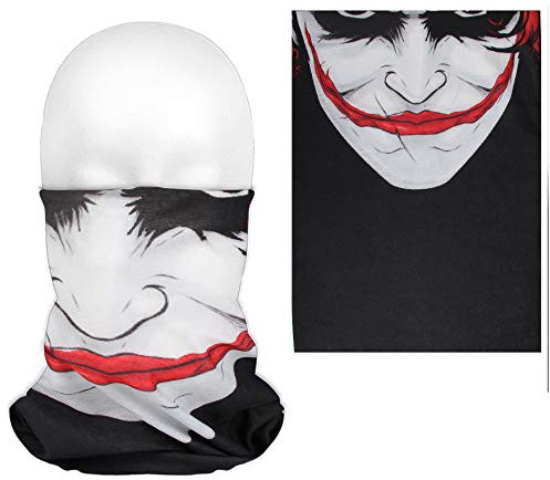 Alsino Multifunktionstuch Schlauchschal Mundtuch Halstuch Bandana Kopfbedeckung Haarband Tuch Top Motive Fester Sitz - atmungsaktiv extra lang bedeckt Mund, Nase und Hals, Farbe wählen :Clown