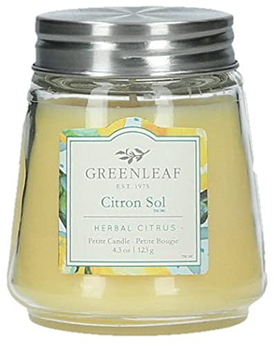 Greenleaf duftkerze Citron Sol 8 cm Wachs/Glas gelb