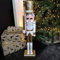 Samuel ALEXANDER 60cm Wooden Christmas Nutcracker Soldier Decoration with White Body and Shoes