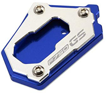 LongGreat CNC Aluminium Motorrad BM&W Seitenständer Vergrößern Unterstützung Fuß-Verbreiterung Ständer Platte für R1200GS/R1250GS/F750GS/F850GS ADV LC/Rallye HP (Blau,F750GS)