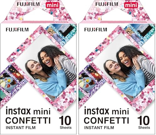INSTAX Mini Film Confetti, Einzelpackung (Packung mit 2)